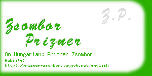 zsombor prizner business card